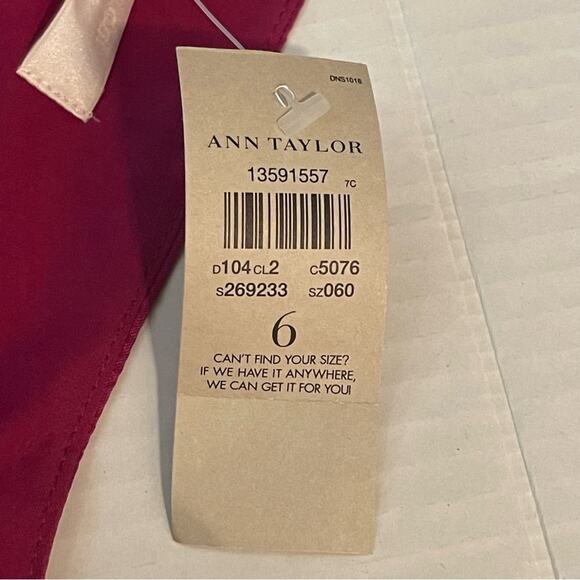 Ann Taylor Women’s Pink Pure Silk Event Party Quiet Luxury Dress NWT Size 6 - Picture 10 of 14